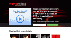 Desktop Screenshot of moviewishlist.com